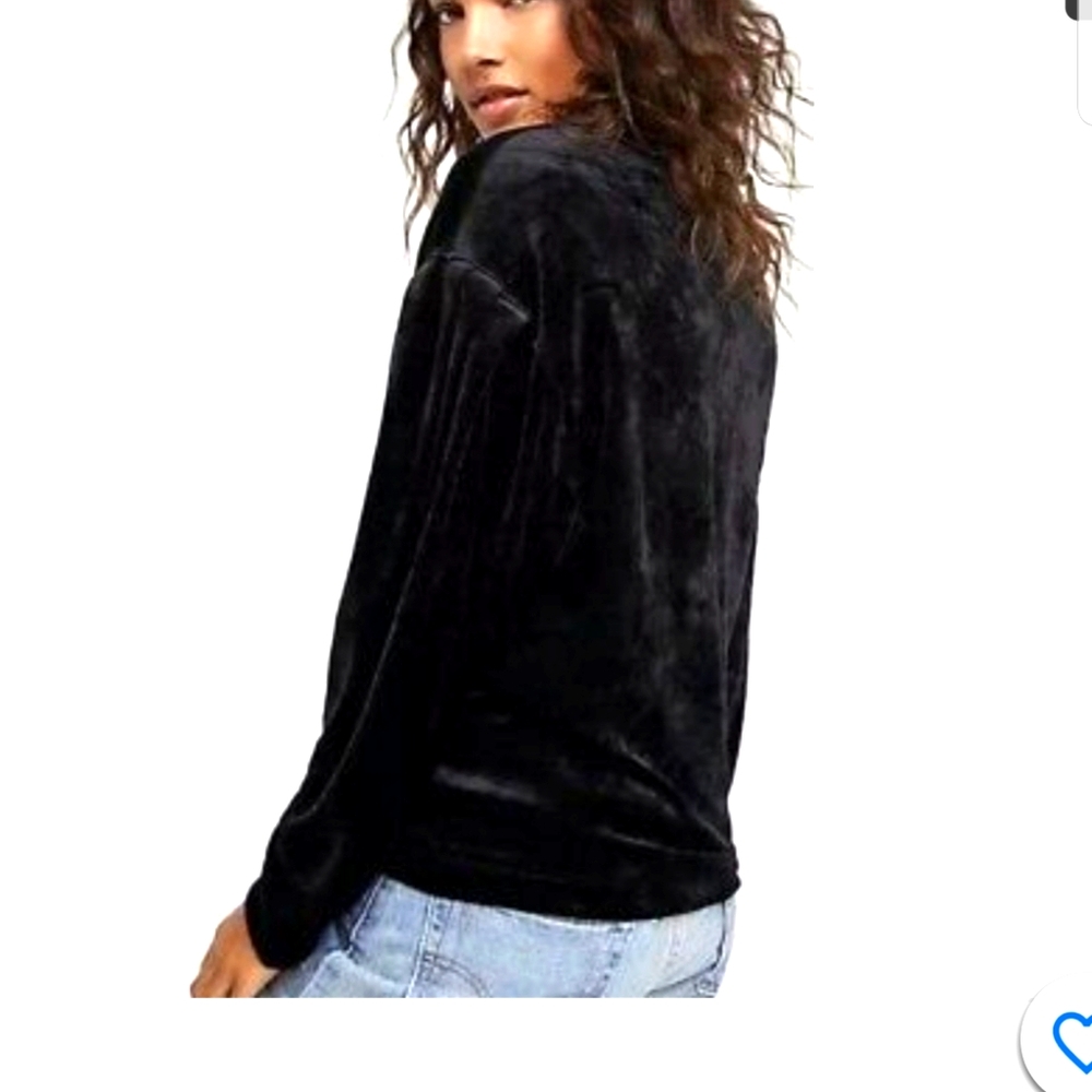 Free People 'Milan' Crushed Velvet Top